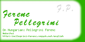 ferenc pellegrini business card